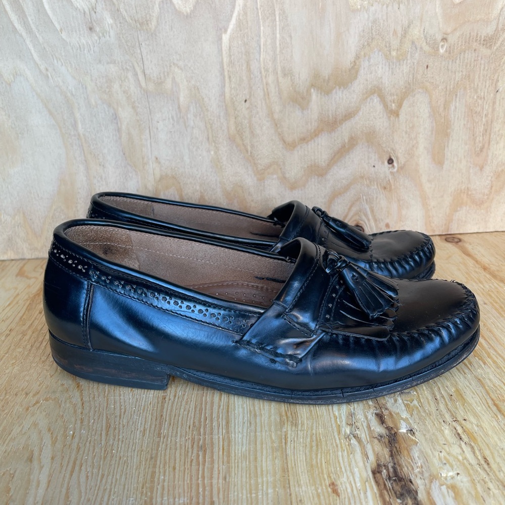 Men’s Weejuns Bass Loafers SZ 10.5 D Black Dress Shoes